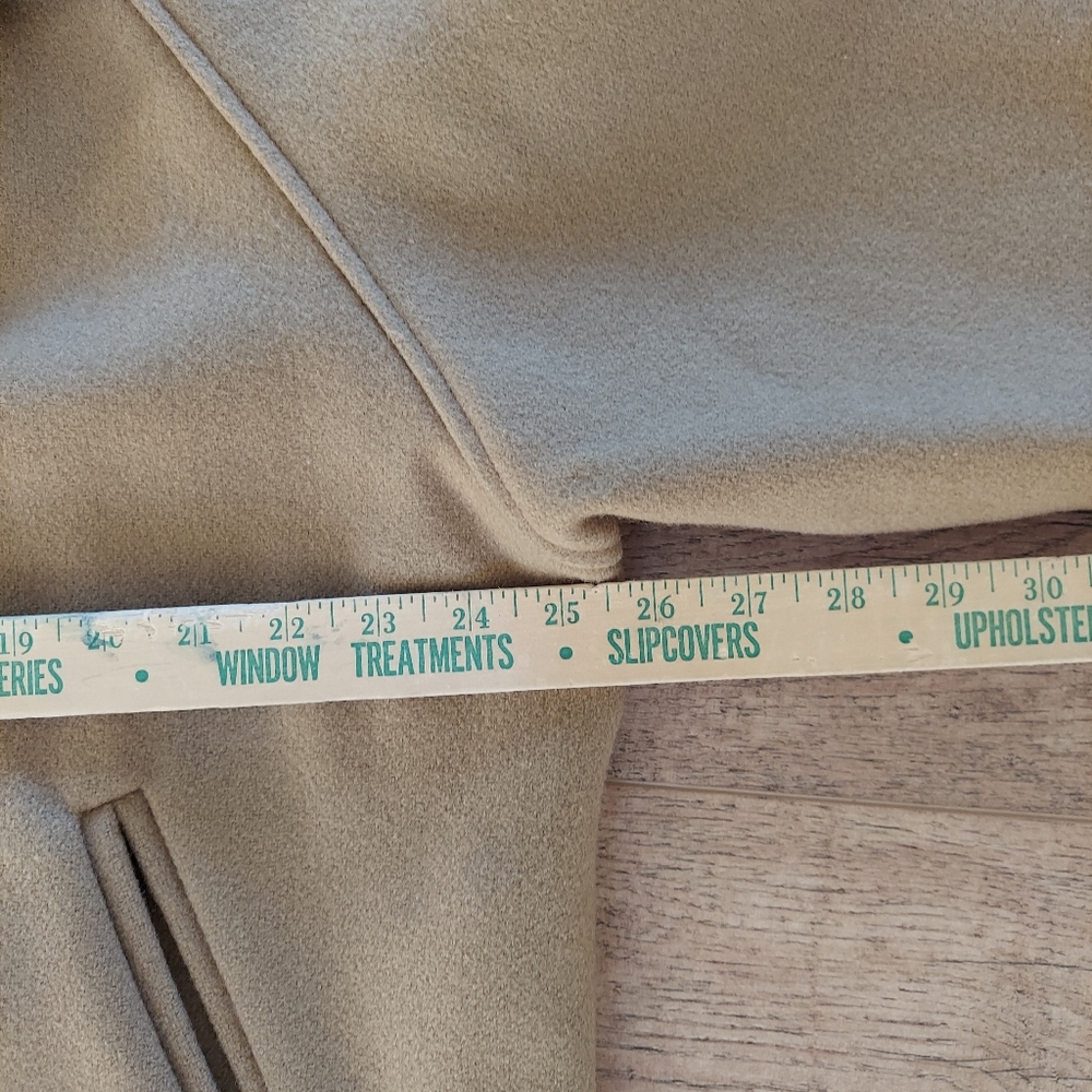 Vintage WOOLRICH Wool Coat Flight Jacket Tan Lined Large Made in USA Blouson EUC - Picture 7 of 16